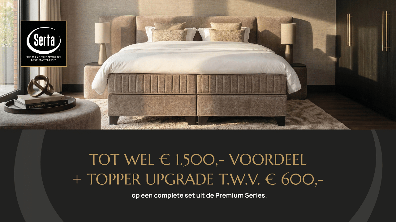 Serta topper upgrade actie
